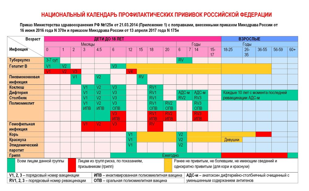 План вакцинации детей в рф